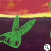 Barney Acryl/Druck auf Leinwand 65 x 105 cm