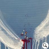 Acryl, Gold 18-karat auf Leinwand 70 x 80 cm