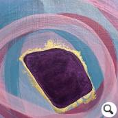 Acryl, Gold 18-karat auf Leinwand, 60 x 50 cm