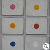 PUNKT! Tempera auf Leinwand 40 x 30 cm, 30 Stück