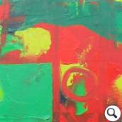 Vitreaux de Chartres Öl auf leinwand 100x130cm