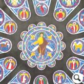 Vitreaux de Chartres Öl auf Leinwand 200x200cm